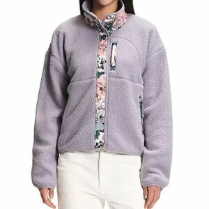 Womens The North Face Ladies Cragmont Fleece Jacket Purple Camo Detail Multi L